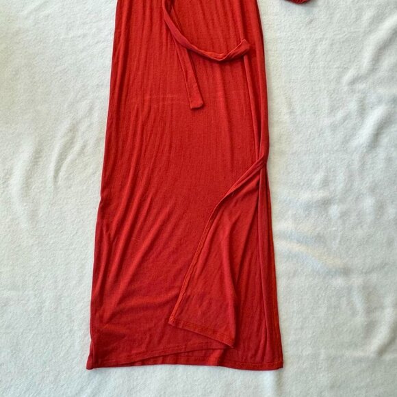 Free People Beach Maxi Burnt Orange Bodycon Dress Size S - Picture 11 of 11